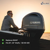 New Yamaha 250HP 4-Stroke (2005–2018) Counter-Rotation Replacement Lower Unit Aftermarket | Fits 25″ & 30″ Shafts | 2.00 Gear Ratio | 1-Year Warranty image 2