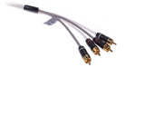 Fusion MS-FRCA25 25' 4-Way Shielded Twisted RCA Cable