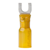 Ancor 12-10 #10 Spade Heat Shrink Yellow 25 Pack