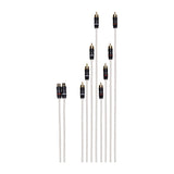 Fusion RCA Splitter Cable 2 Female RCA's to 8 Male RCA's