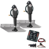 Lenco 9"x12" Standard Mount Trim tab Kit 12v LED Integrated Switch