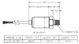 Maretron 0-100 PSI Transducer