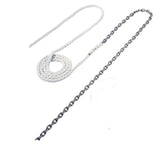 Maxwell 20' of 5/16" HT Chain Splice to 200' of 5/8" Nylon Brait Line